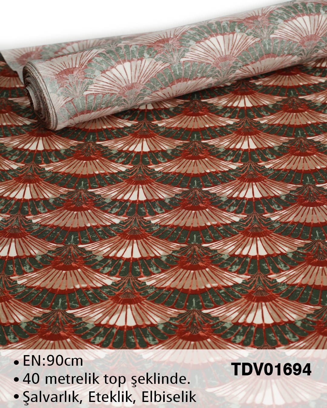 Yeni Sezon Dar En Pamuk Viskon Top Kumaş TDV01694