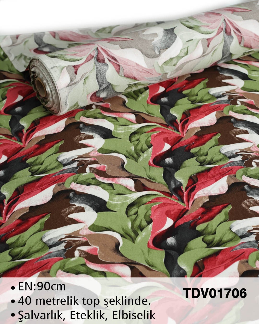 Yeni Sezon Dar En Pamuk Viskon Top Kumaş TDV01706