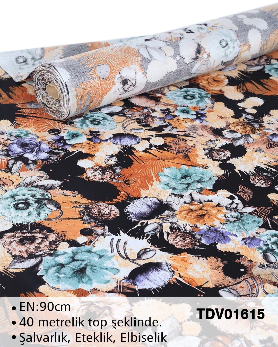 Yeni Sezon Dar En Pamuk Viskon Top Kumaş TDV01615