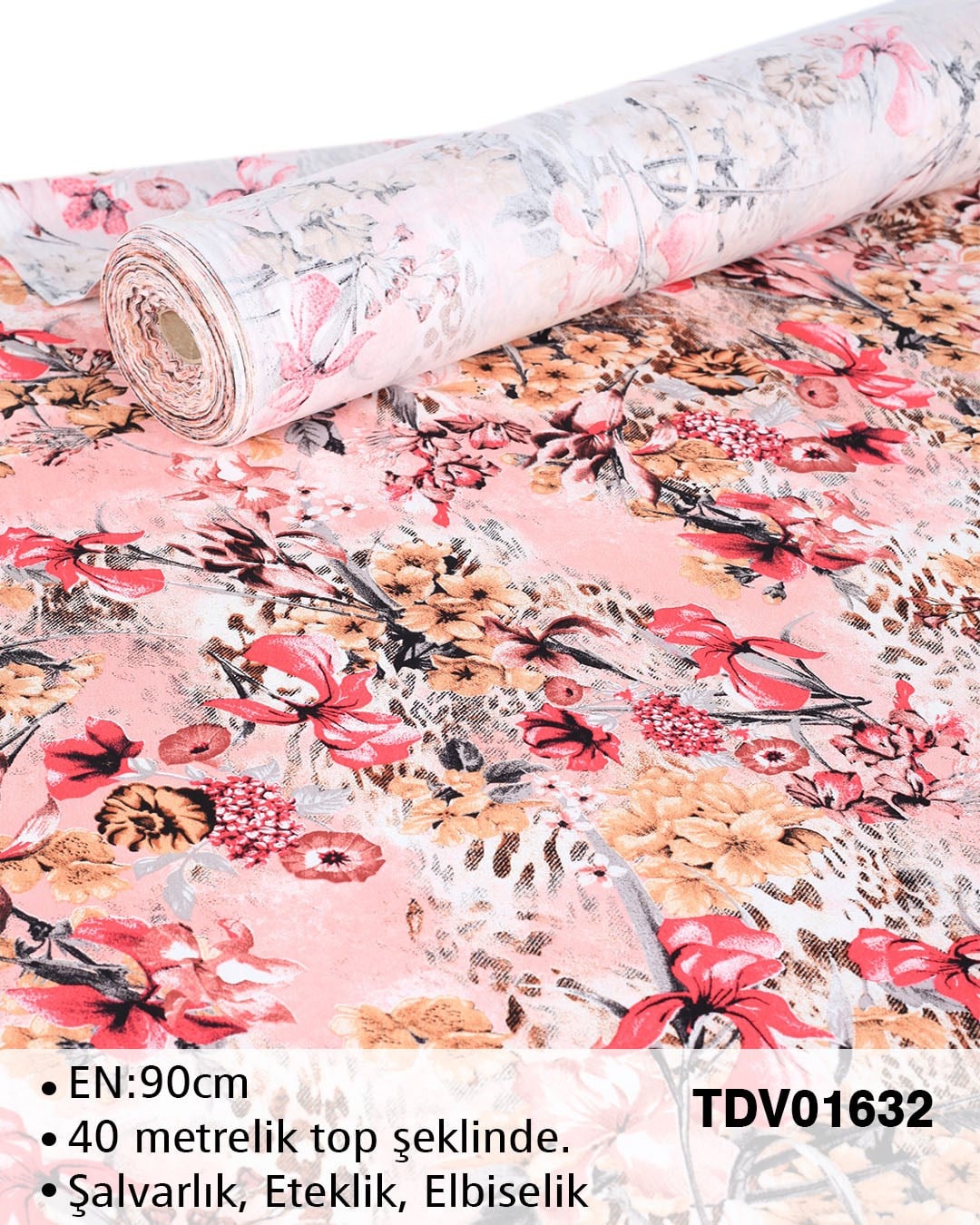Yeni Sezon Dar En Pamuk Viskon Top Kumaş TDV01632