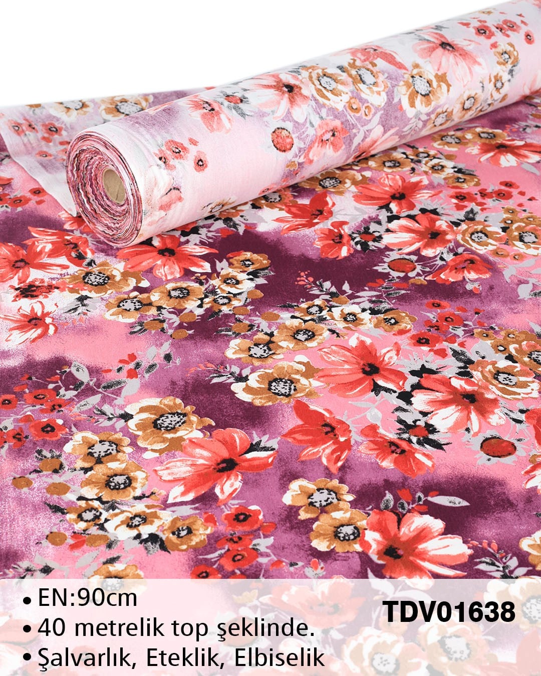 Yeni Sezon Dar En Pamuk Viskon Top Kumaş TDV01638