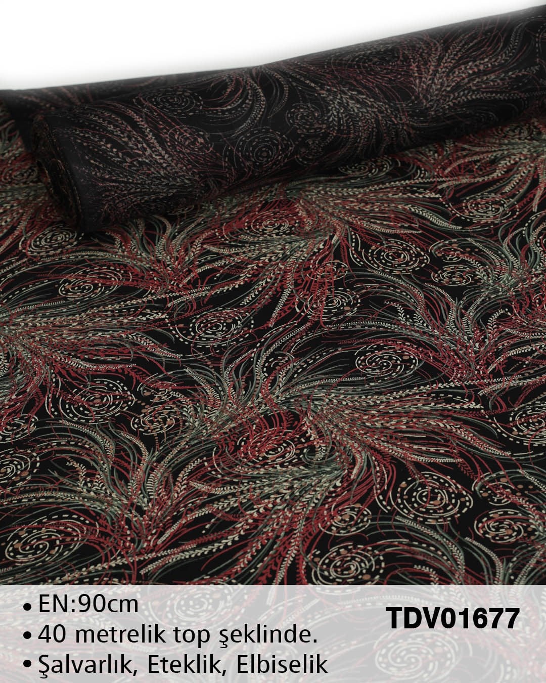 Yeni Sezon Dar En Pamuk Viskon Top Kumaş TDV01677
