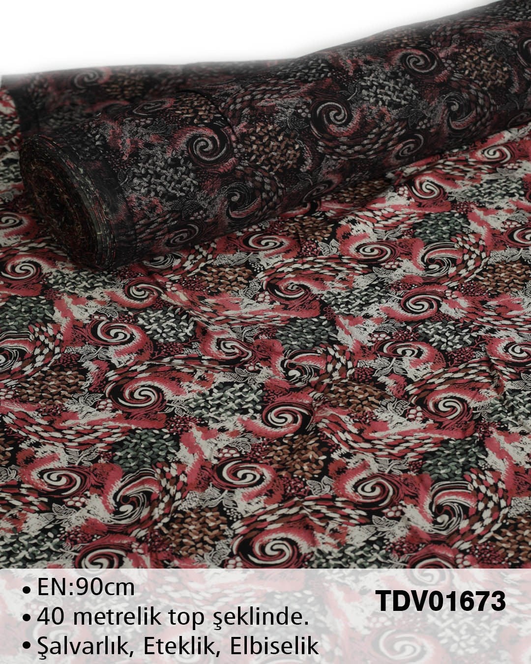 Yeni Sezon Dar En Pamuk Viskon Top Kumaş TDV01673