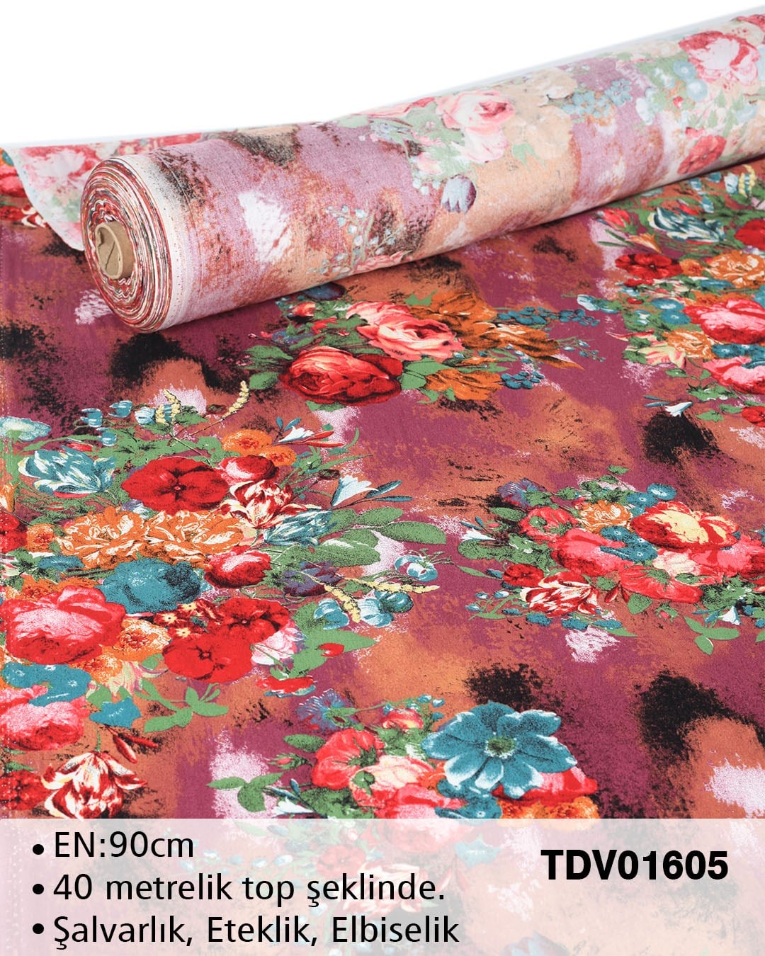 Yeni Sezon Dar En Pamuk Viskon Top Kumaş TDV01605