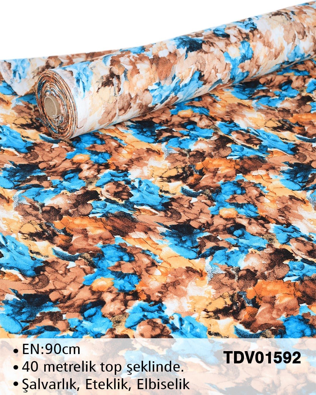 Yeni Sezon Dar En Pamuk Viskon Top Kumaş TDV01592