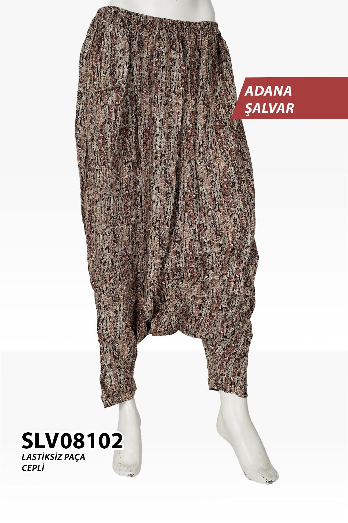 Yeni Viskon Adana Şalvar (Cepli) SLV08102-7841