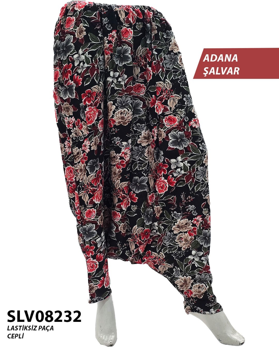 Yeni Viskon Adana Şalvar (Cepli) SLV08232-9002