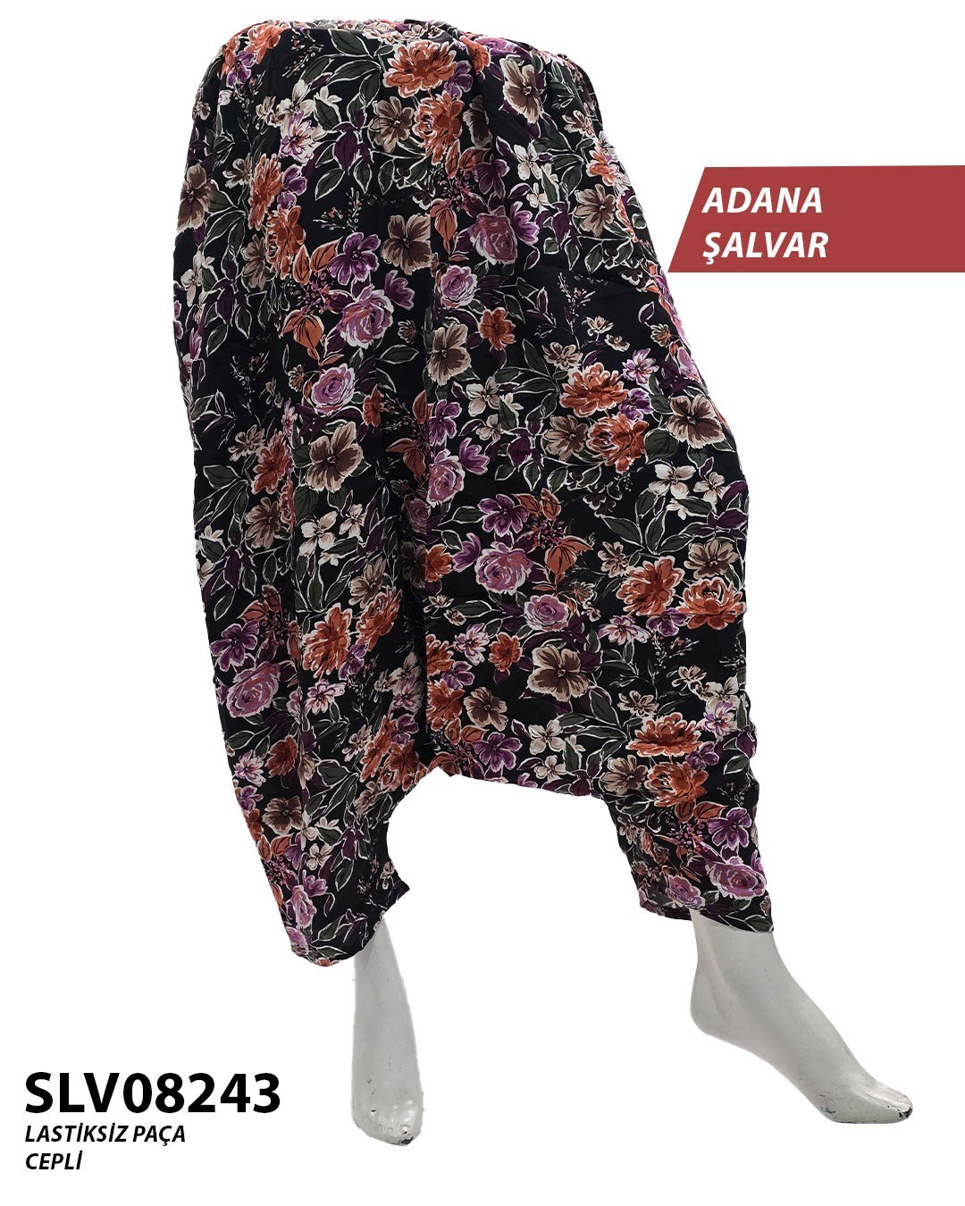 Yeni Viskon Adana Şalvar (Cepli) SLV08243-9025