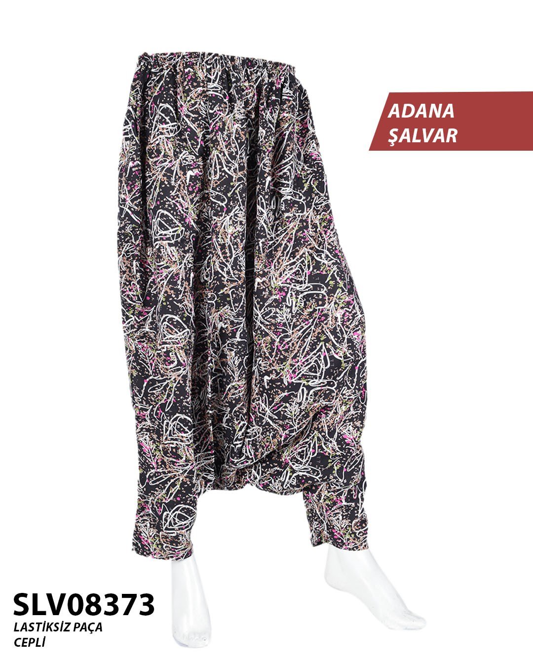 Yeni Viskon Adana Şalvar (Cepli) SLV08373-7403