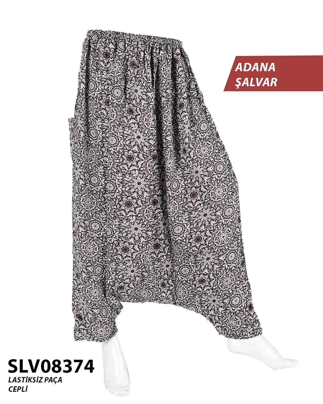 Yeni Viskon Adana Şalvar (Cepli) SLV08374-7405