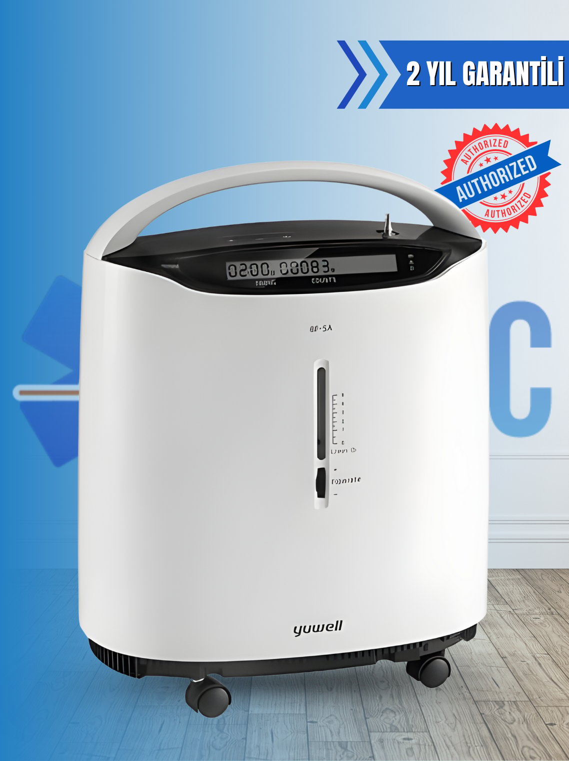 yuwell 酸素濃縮機　型番8F-5AW Yuwell 8F-5A 5 Litre Oksijen Konsantratör
