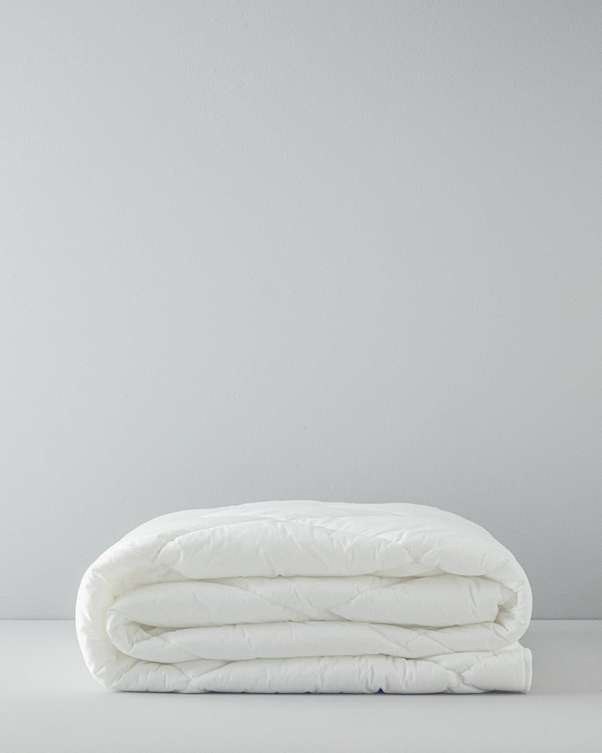 Завивка, Двоен, Basıc  Водоструйна тъкан,  195x215 см Бял