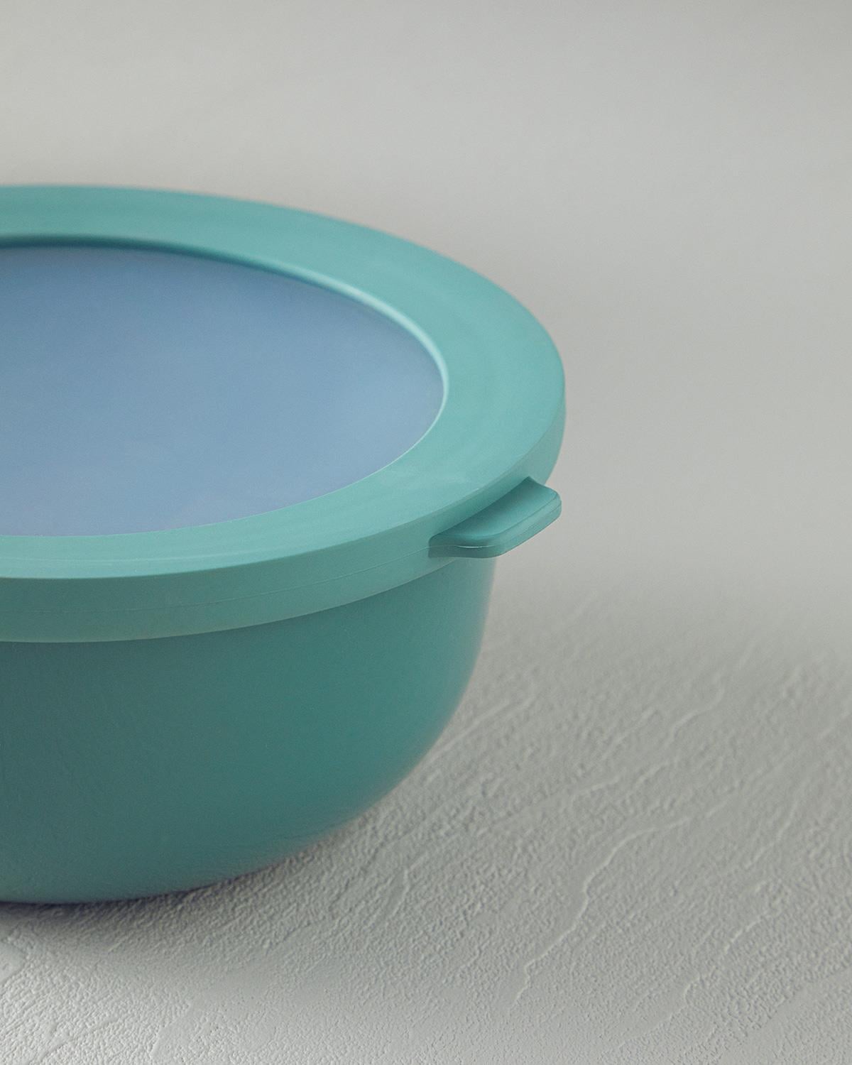 Adora Кутия За Съхранение 3 бр. Пластмаса 18-21-25 см Тъмнозелен