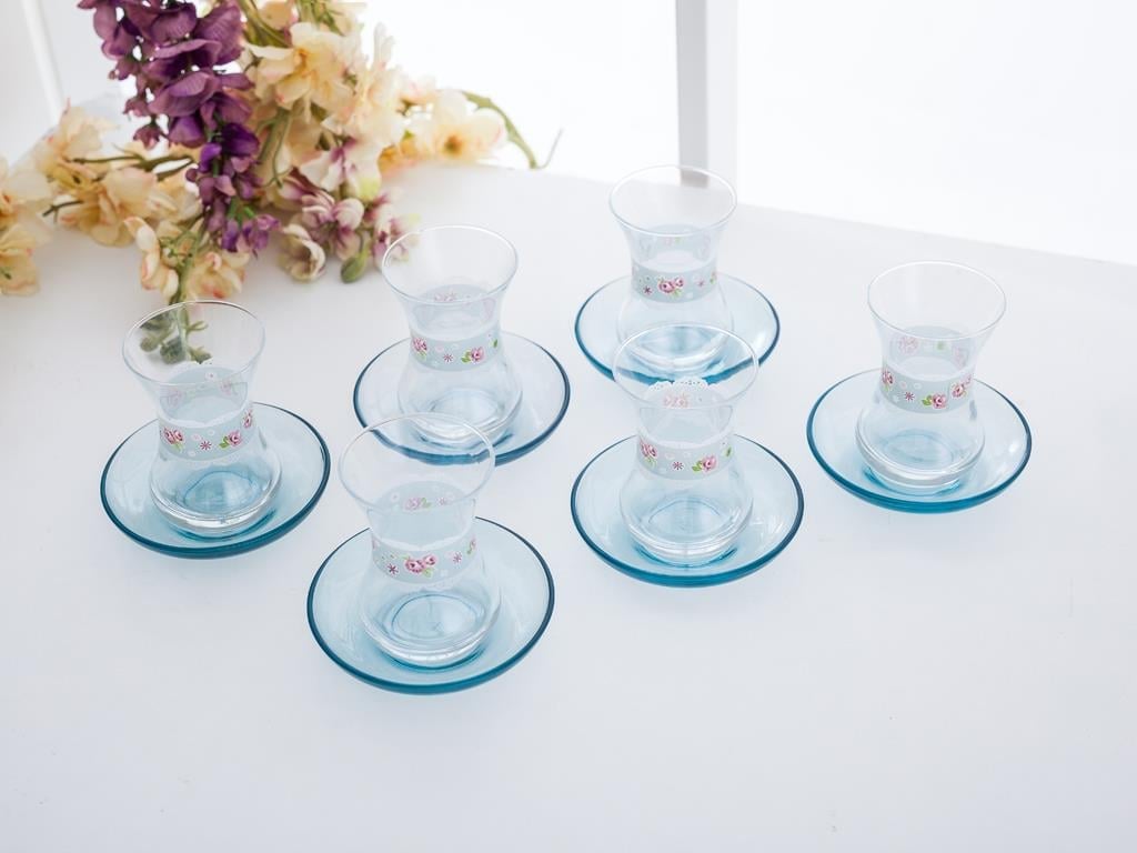 Alıcıa Сервиз за Чай 12 части Cam 125 ml Mint