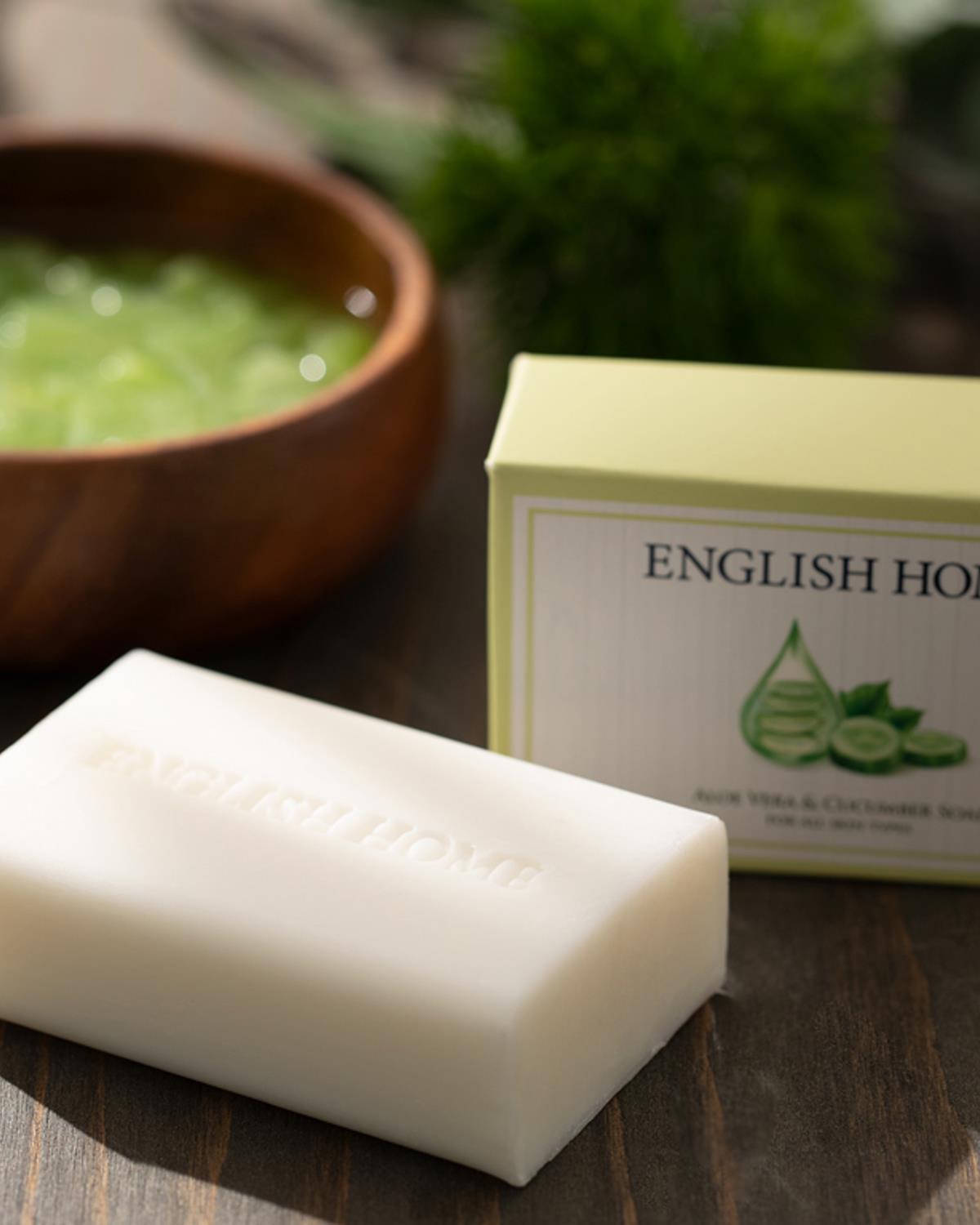 Aloe Vera ve Salatalık Özlü Твърд Сапун Естествен 100 г Прозрачен