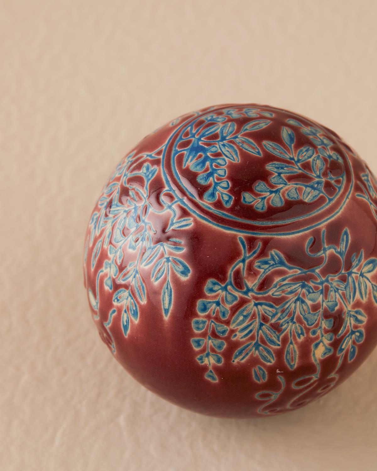 Amelıa Декоративен Предмет Керамика 8 см Бордо