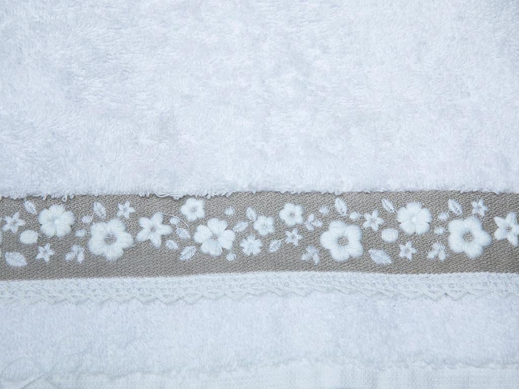 Armona ХАВЛИЯ ЗА ЛИЦЕ Бродирани 50x80 cm White