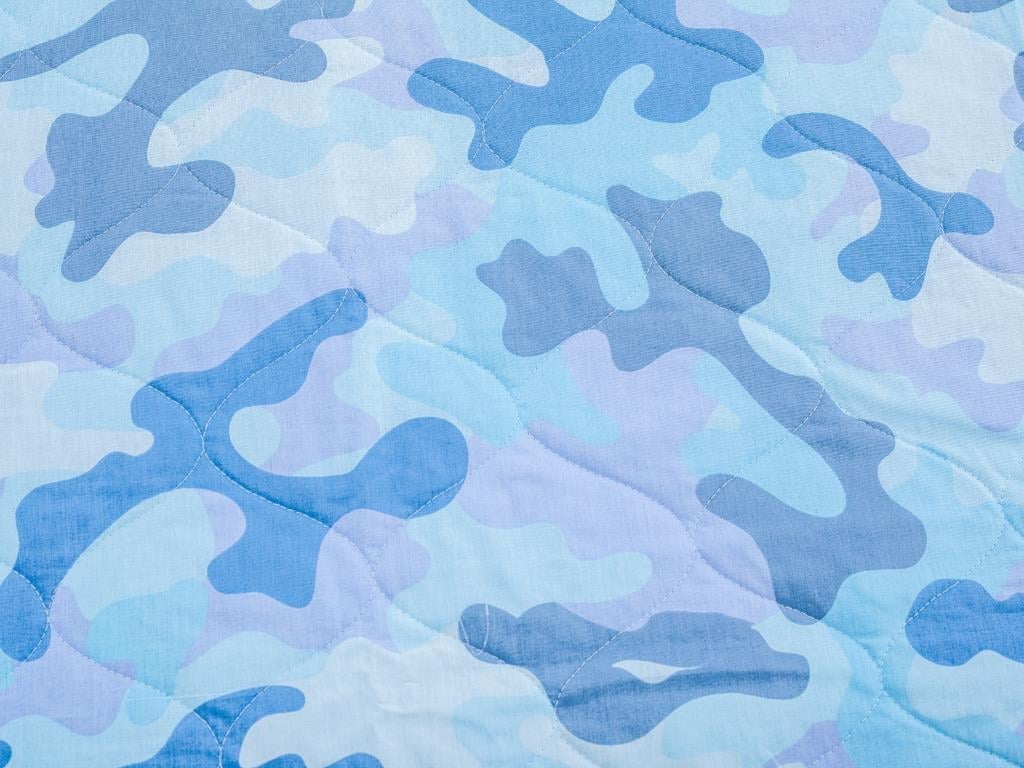 Army ПОКРИВКА ЗА ЛЕГЛО К Двоен човек Памучен 240x260 cm Син