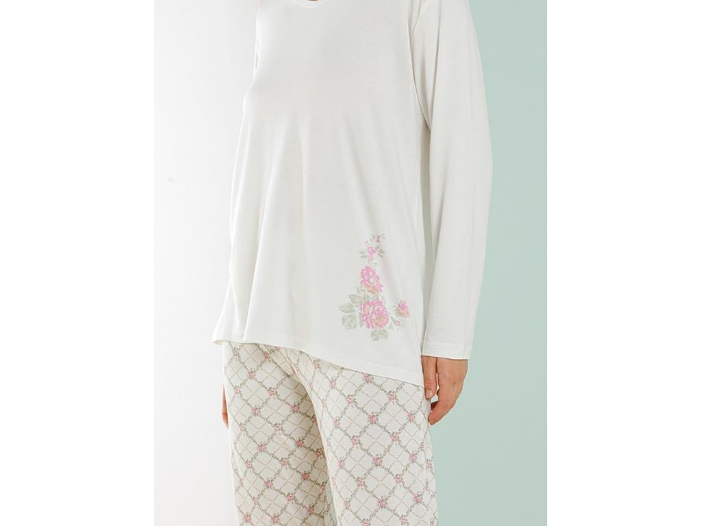 Art Bloom ПИЖАМА КОМПЛЕКТ Вискоза L-XL White