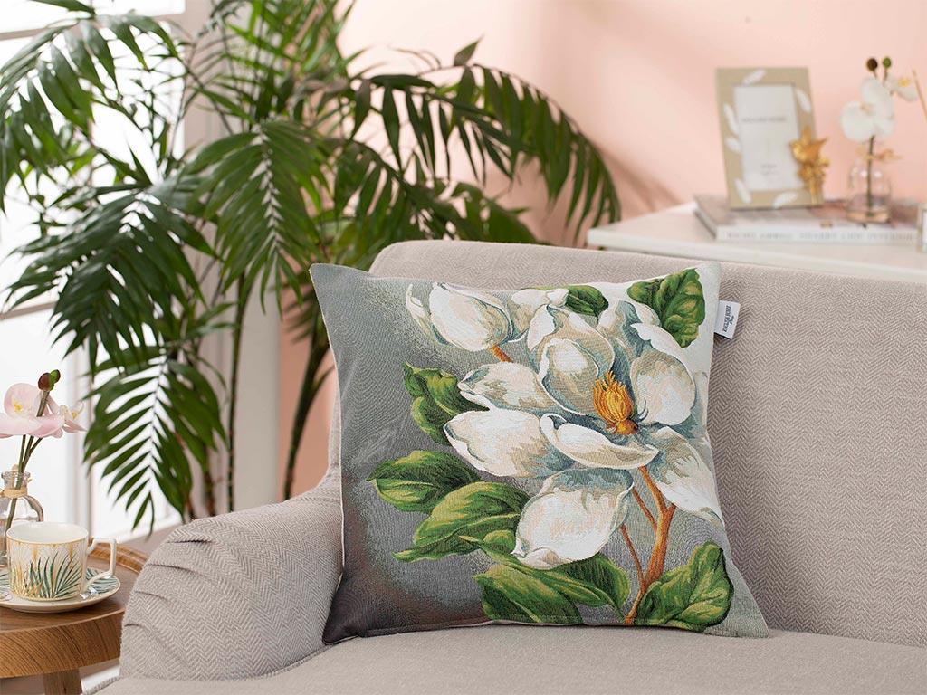 Arty Magnolia ВЪЗГЛАВНИЦА Панама 45x45 cm Gray