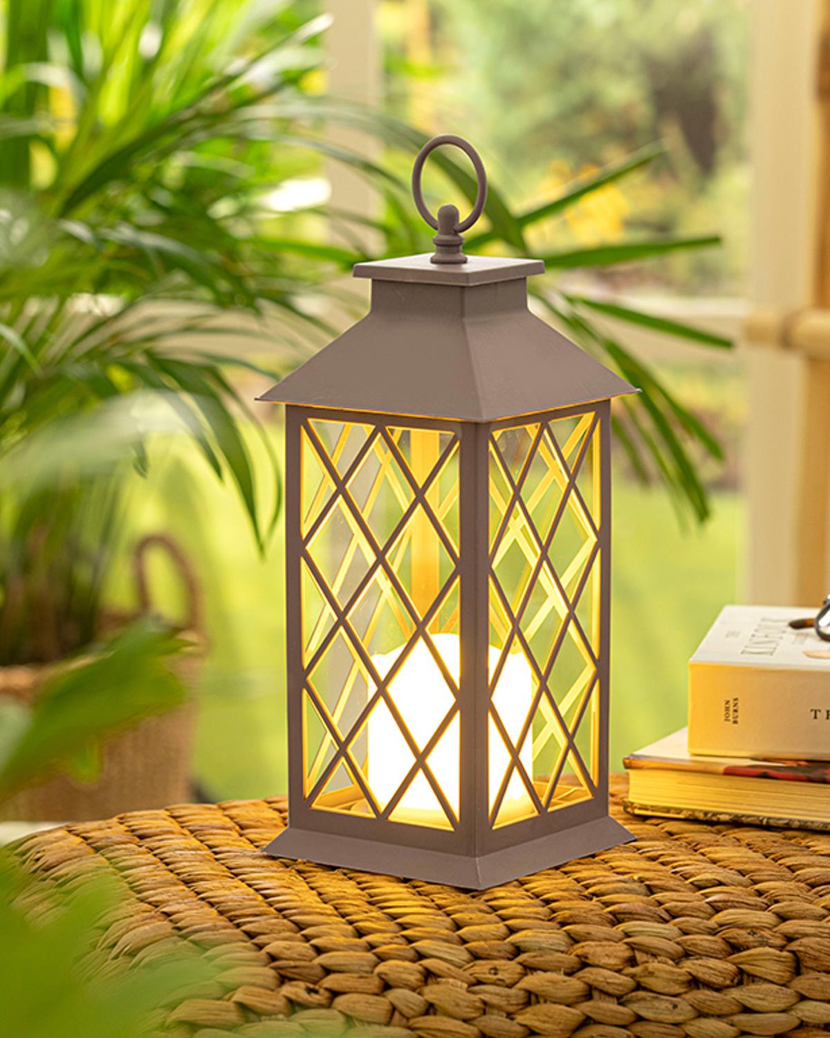 Audrey Фенер С Led 14x14x30 см Светъл дамсон