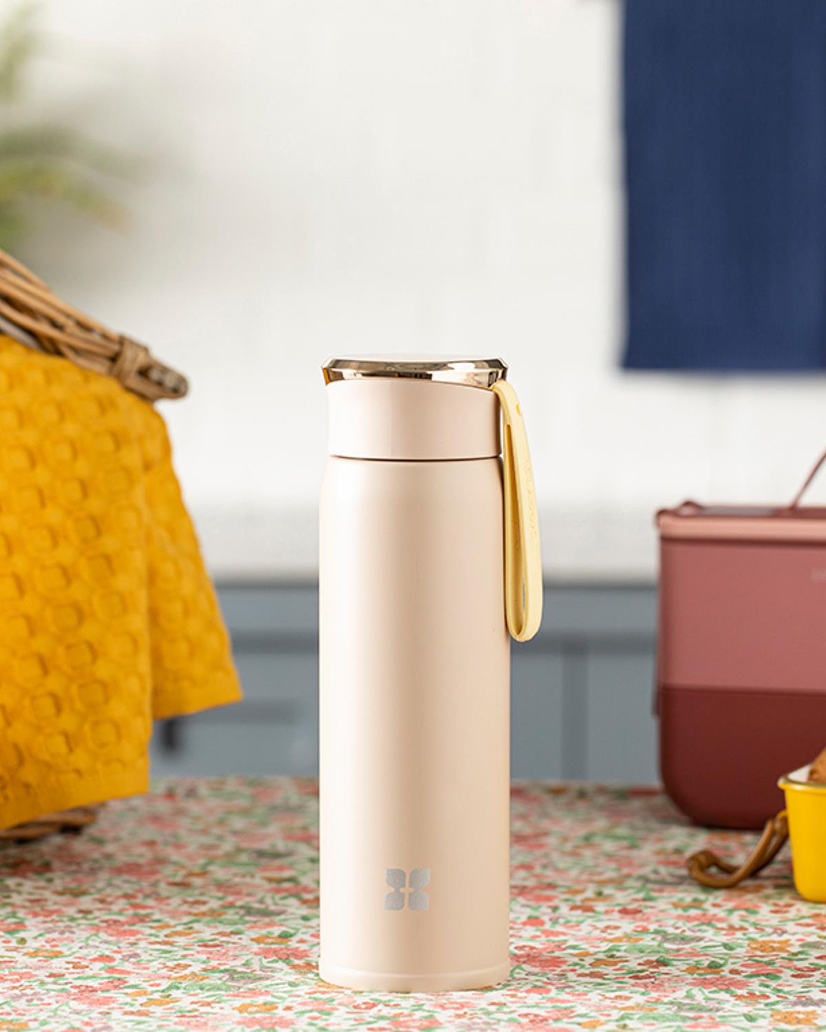 Aura Термос Неръждаема Стомана, Бежово, 450 Ml