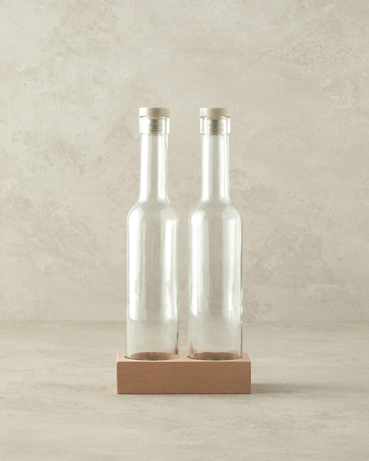 Avec Съд За Олио Или Оцет 2 бр. Стъкло 250 мл Тъмнобежов