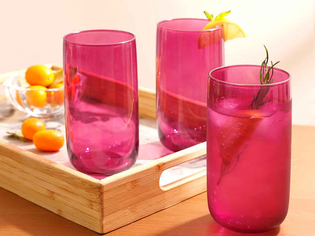 Avın Чаша 3 бр. Стъкло 365 мл Дамсон