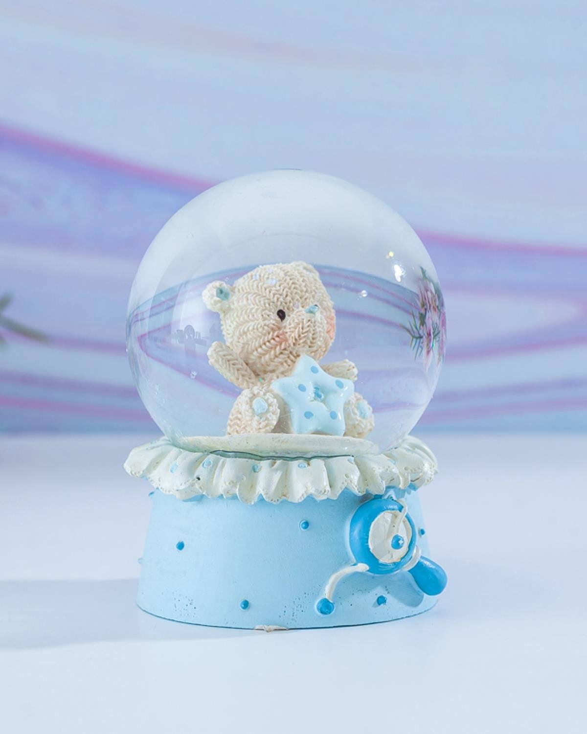 Baby Bear Снежен Глобус Полирезин 6,5x7,0x9,0 см Син