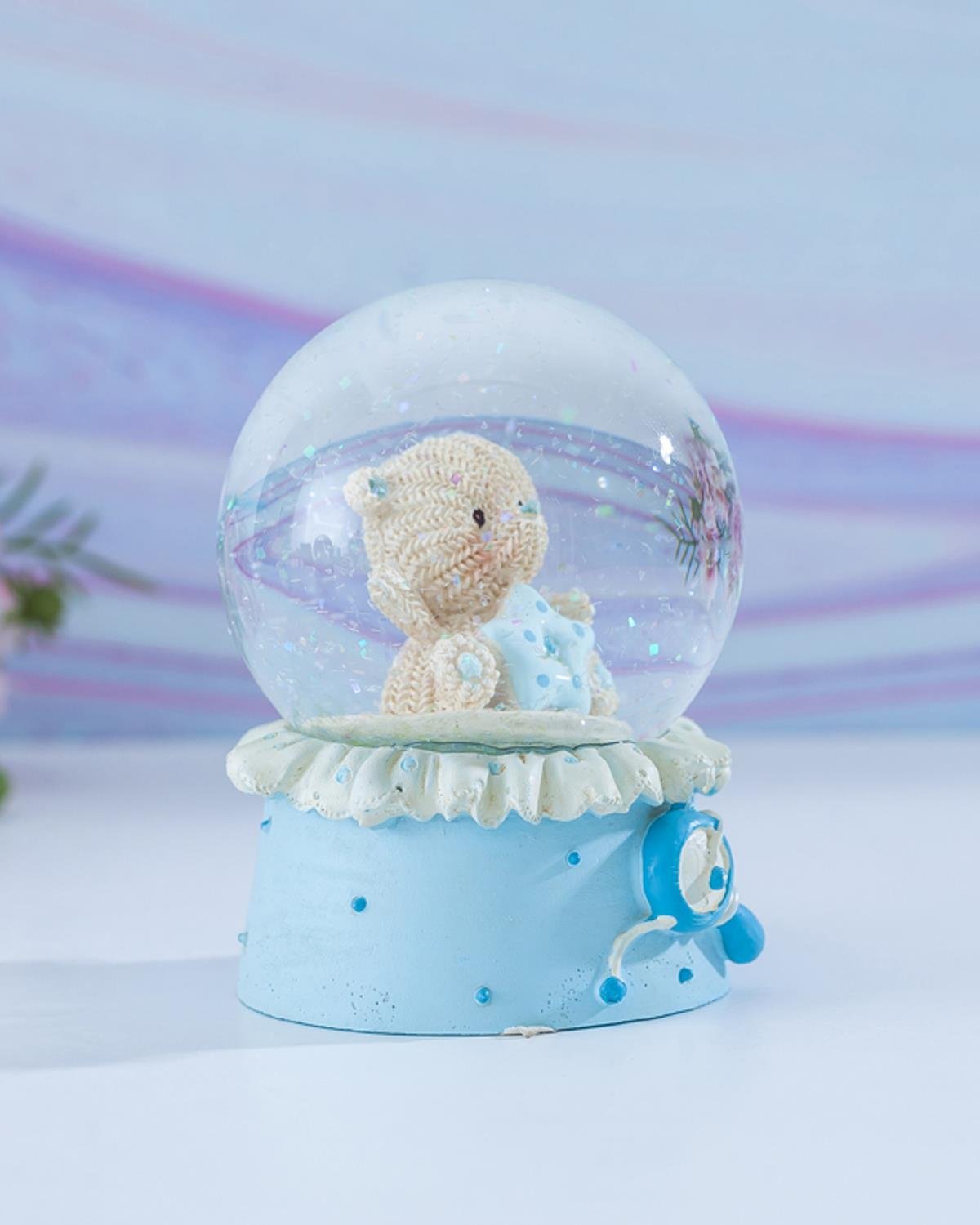 Baby Bear Снежен Глобус Полирезин 6,5x7,0x9,0 см Син