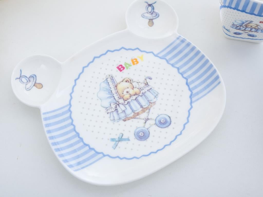 Baby Carrıage БЕБЕШКИ КОМПЛЕКТ ЗА 3 бр. Порцелан . Blue.