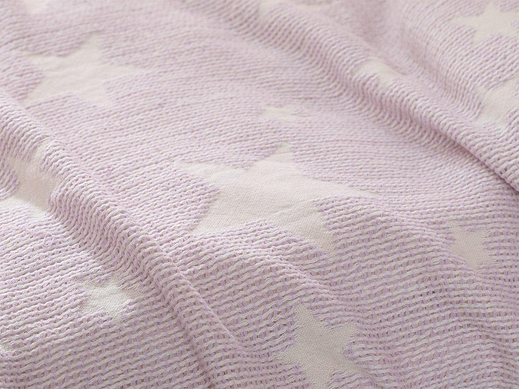 Baby Stars БЕБЕШКА ПОКРИВКА Жакардов 80x120 cm Lilac.