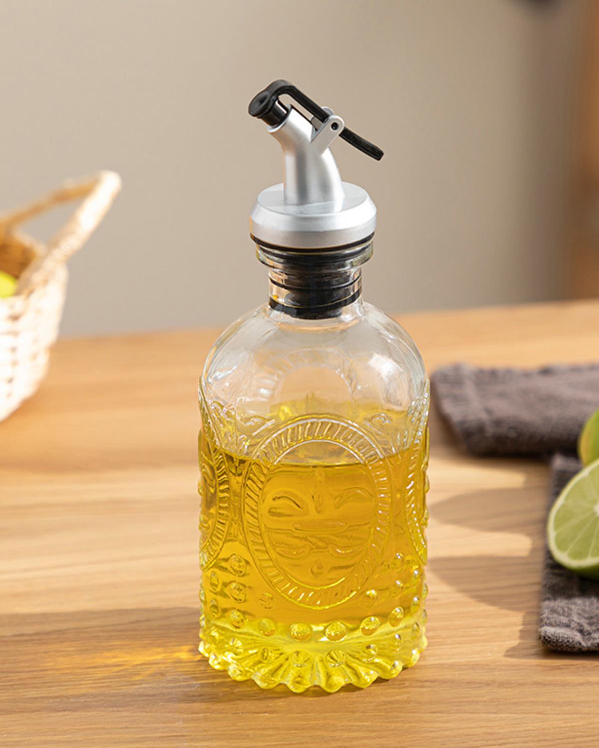 Baroque Диспенсър За Олио Стъкло, Прозрачен, 240 Ml