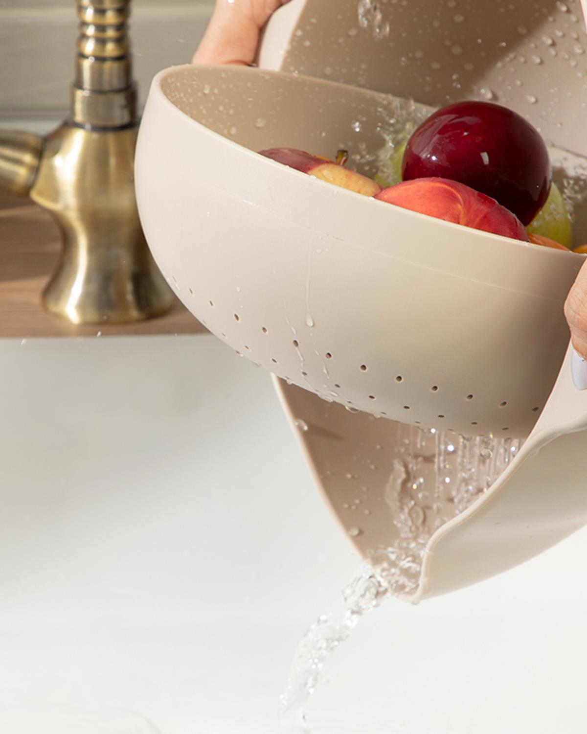 Basıc Гевгир 2 части Пластмаса 28,5x28x13 см Бежов