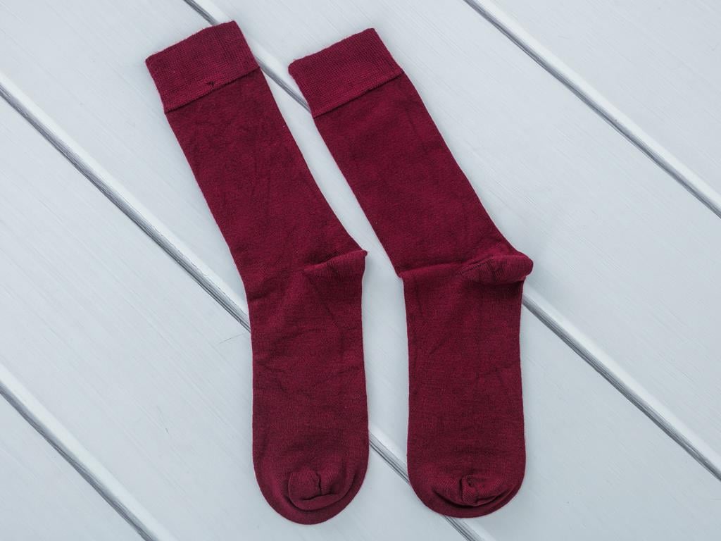 Basıc Мъжки чорапи сокети Софт 40-44 Claret Red