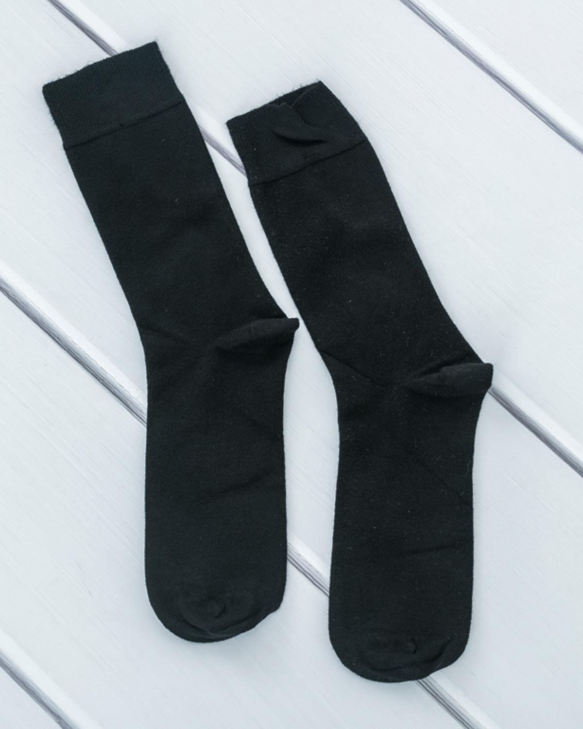 Basıc Дълги Чорапи Мъжки къси чорапи Soft 40-44 Черен