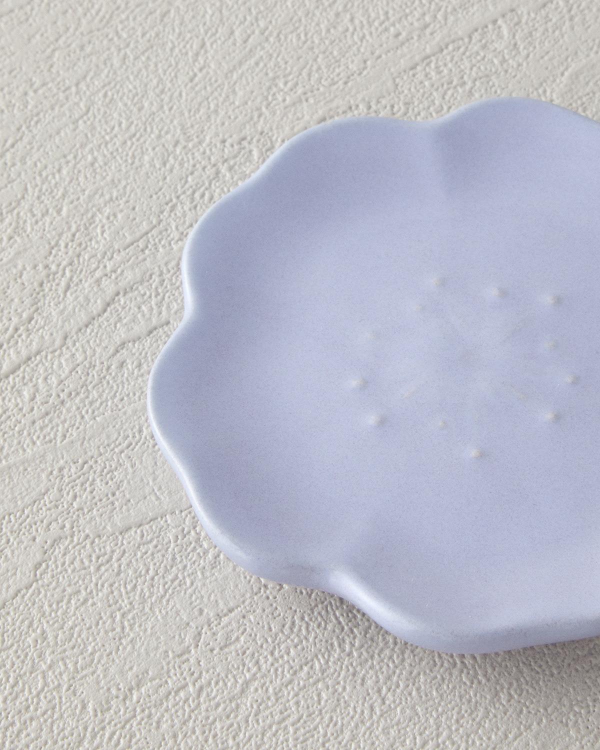 Bellflower Ceramic Snack Bowl 9 cm Purple