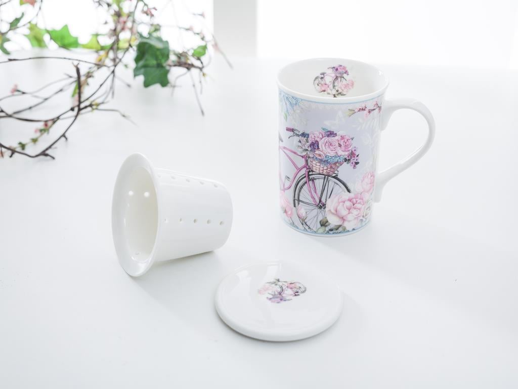 Bıcycle ЧАША ЗА ПОПАРВАНЕ Порцелан 18,0x16,5x8,0 cm Lilac.