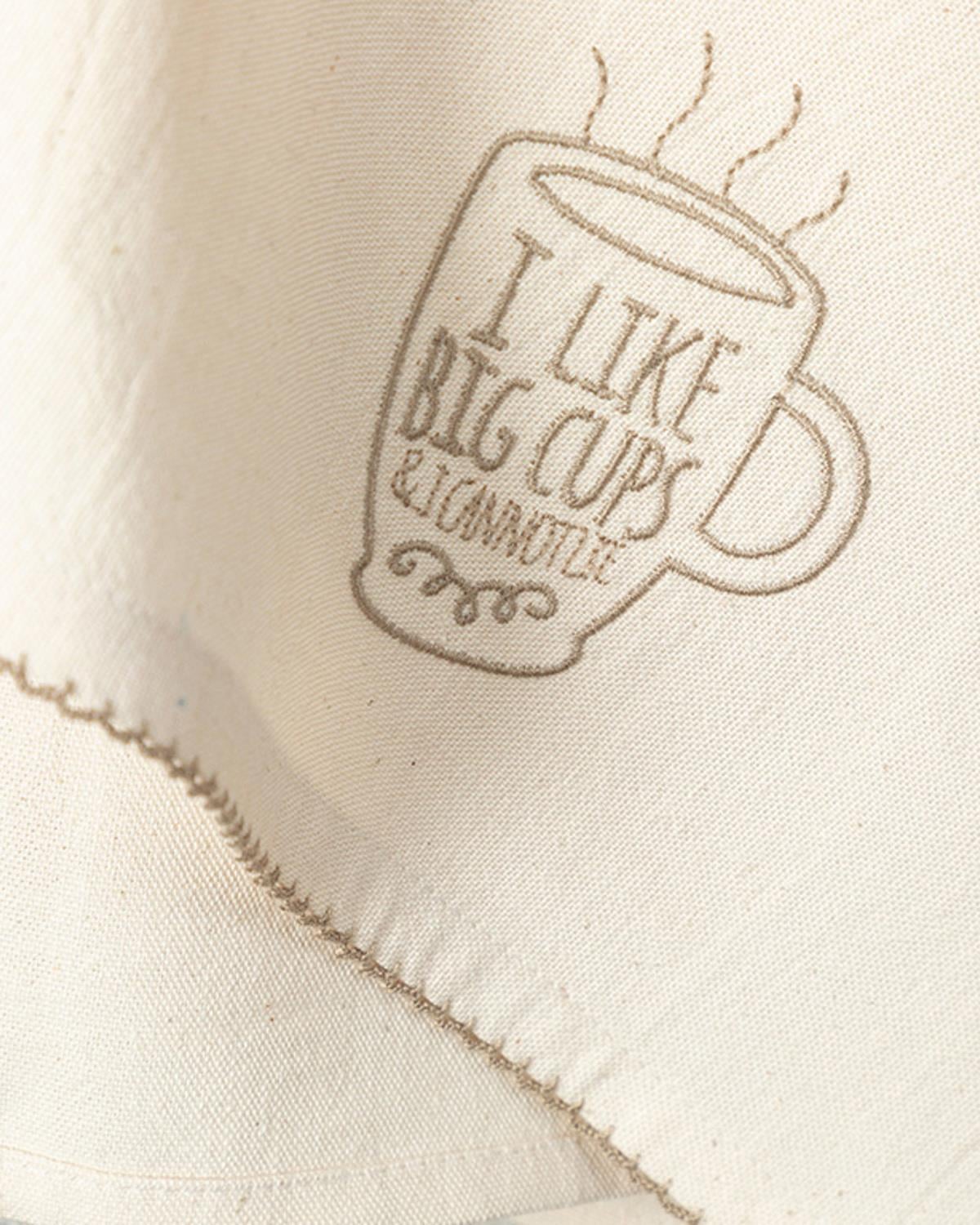 Big Cups Кърпа За Сушене Памук 30x50 см Бежов
