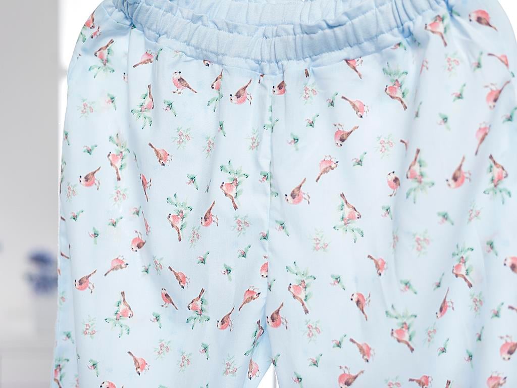 Birds ДОЛНИЩЕ НА ПИЖАМА Тъкан L Light Blue