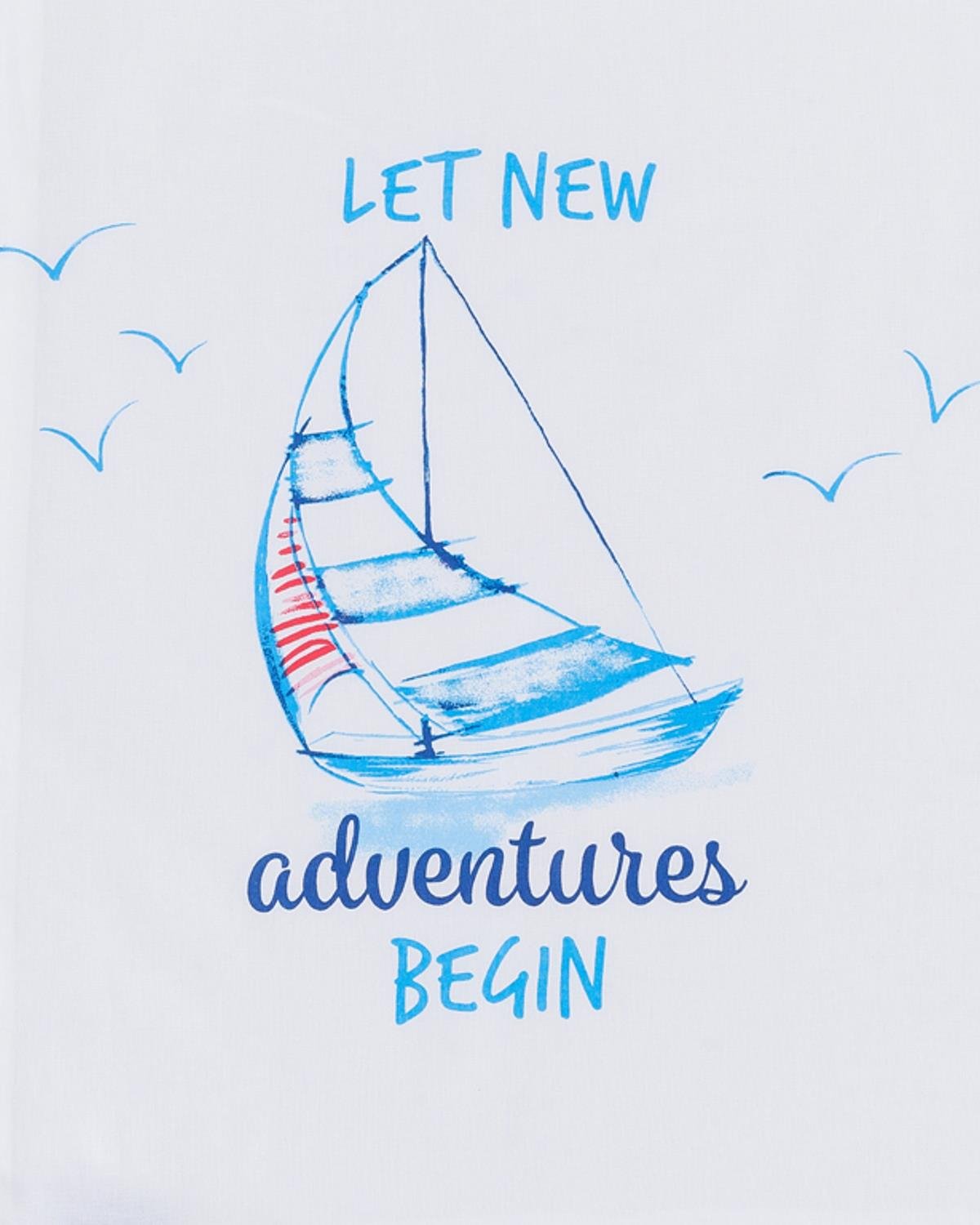 Blue Adventures Калъфка За Възглавница 2 бр. Памучен 50x70 см Син