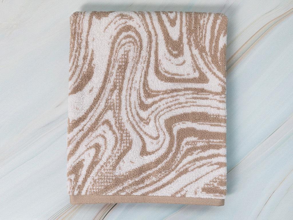 Bluewaves ХАВЛИЯ ЗА ЛИЦЕ Боядисана нишка 50x80 cm Light Beige