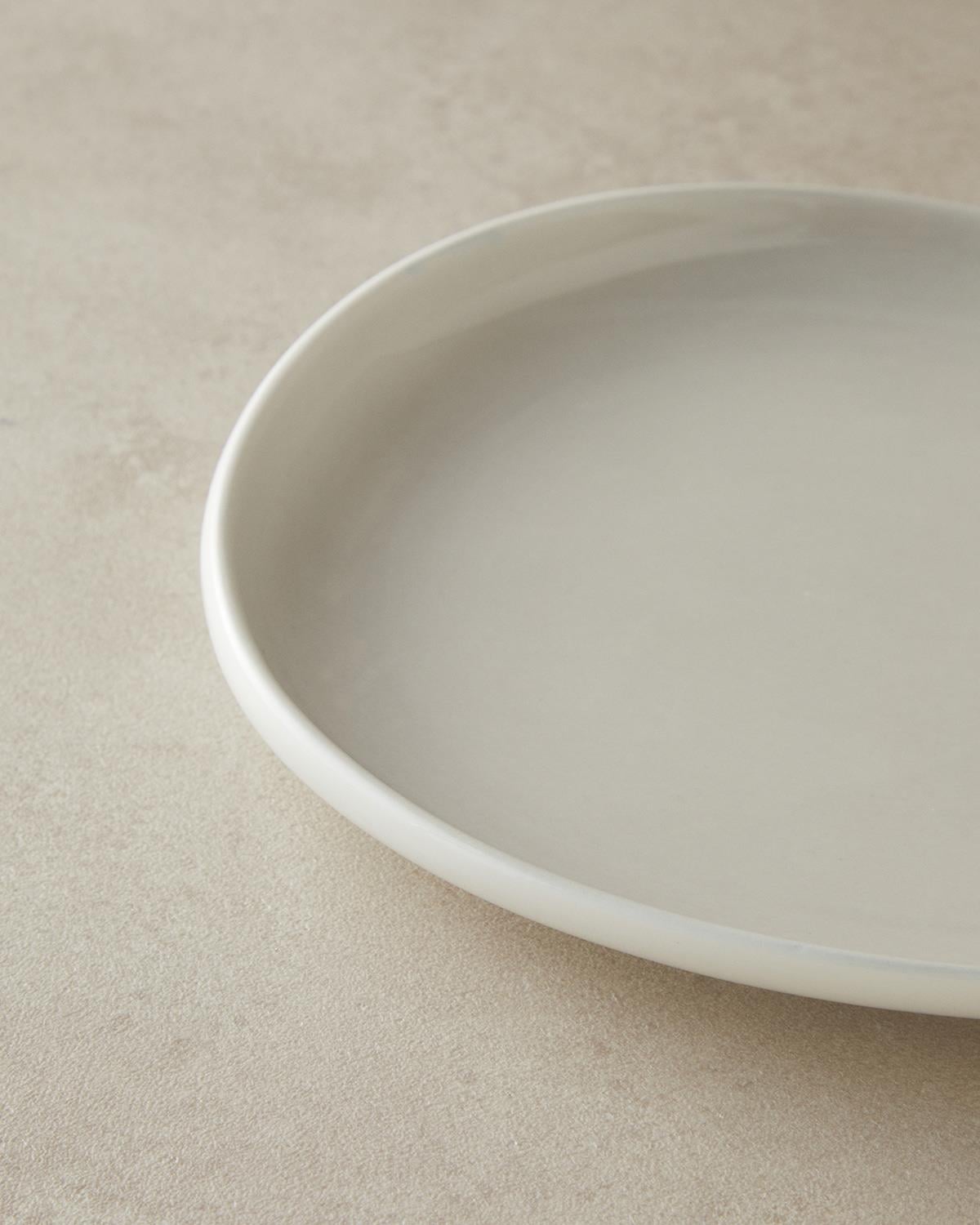 Boho Чиния За Торта Китайски костен порцелан 23 см Сив