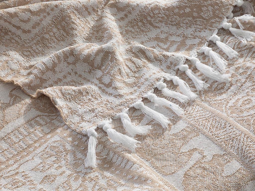 Boho Dream ПОКРИВКА ЗА ЛЕГЛО К Двоен човек Жакардово тъкано 240x260 cm Браун