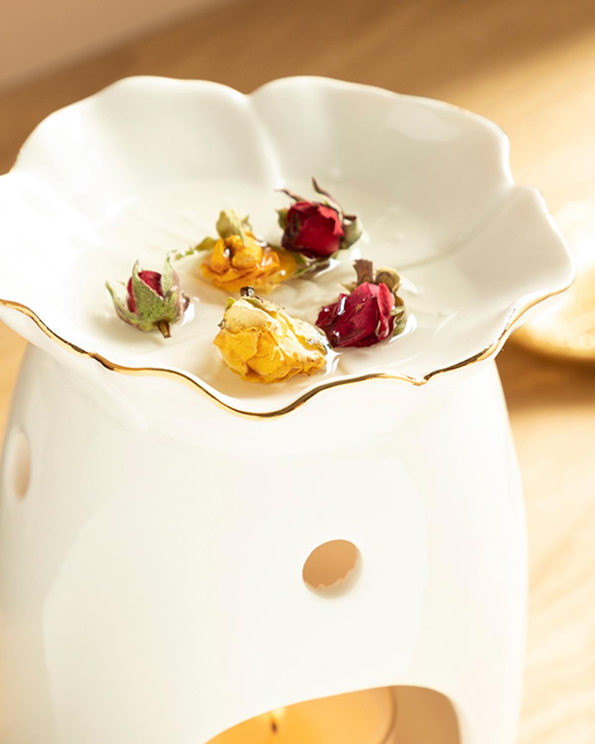 Bouquet Кандило 11X11X14 cm Бял