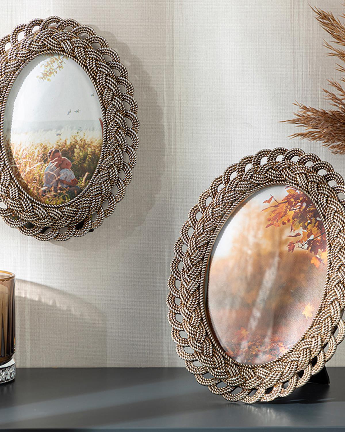 Braid Рамка 10x15 см Сребърен.