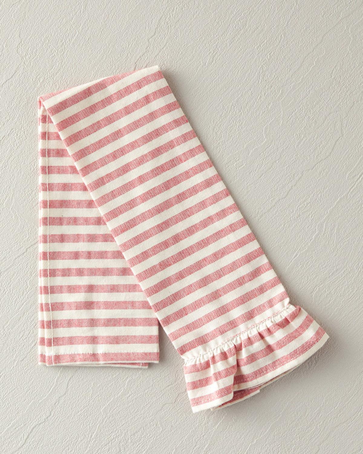 Breton Stripe Кърпа За Сушене Памук 30x50 см Червен