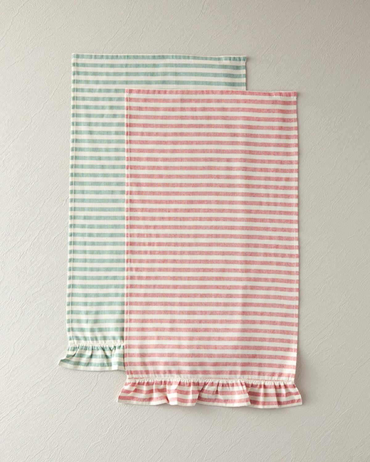 Breton Stripe Кърпа За Сушене Памук 30x50 см Зелен
