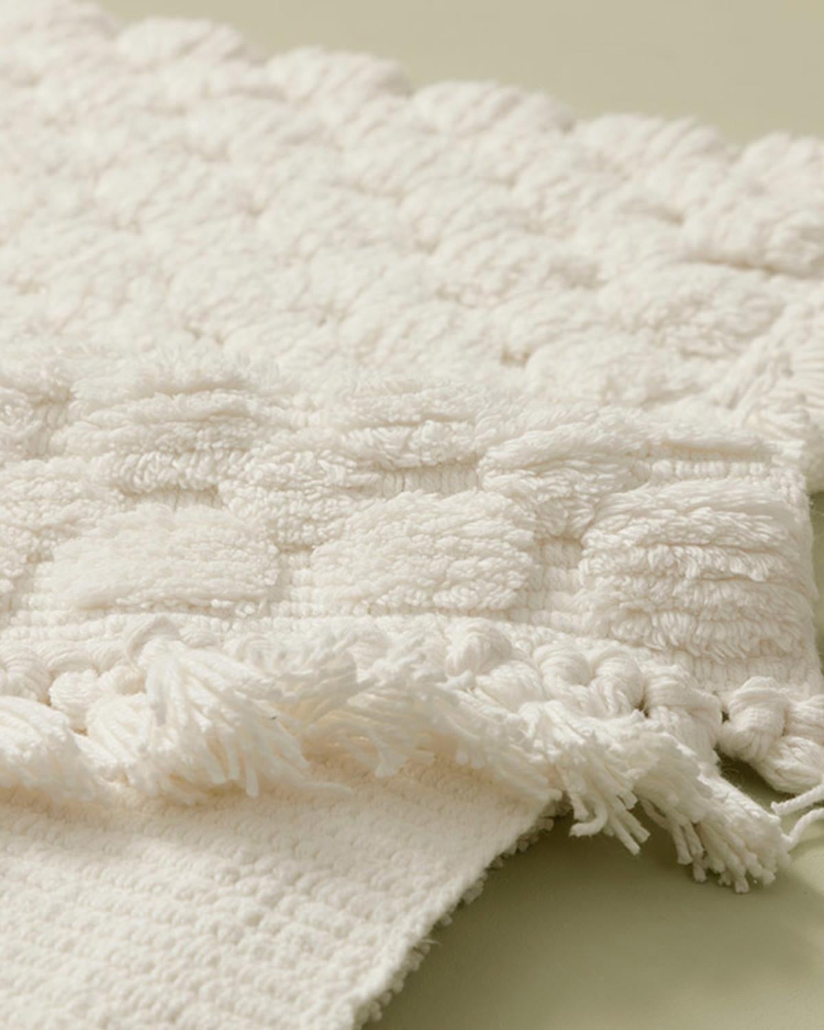 Bubbles Постелка За Баня Ко 2Бр., Памучен, Екру, 60 X 90 + 40 X 60 Cm