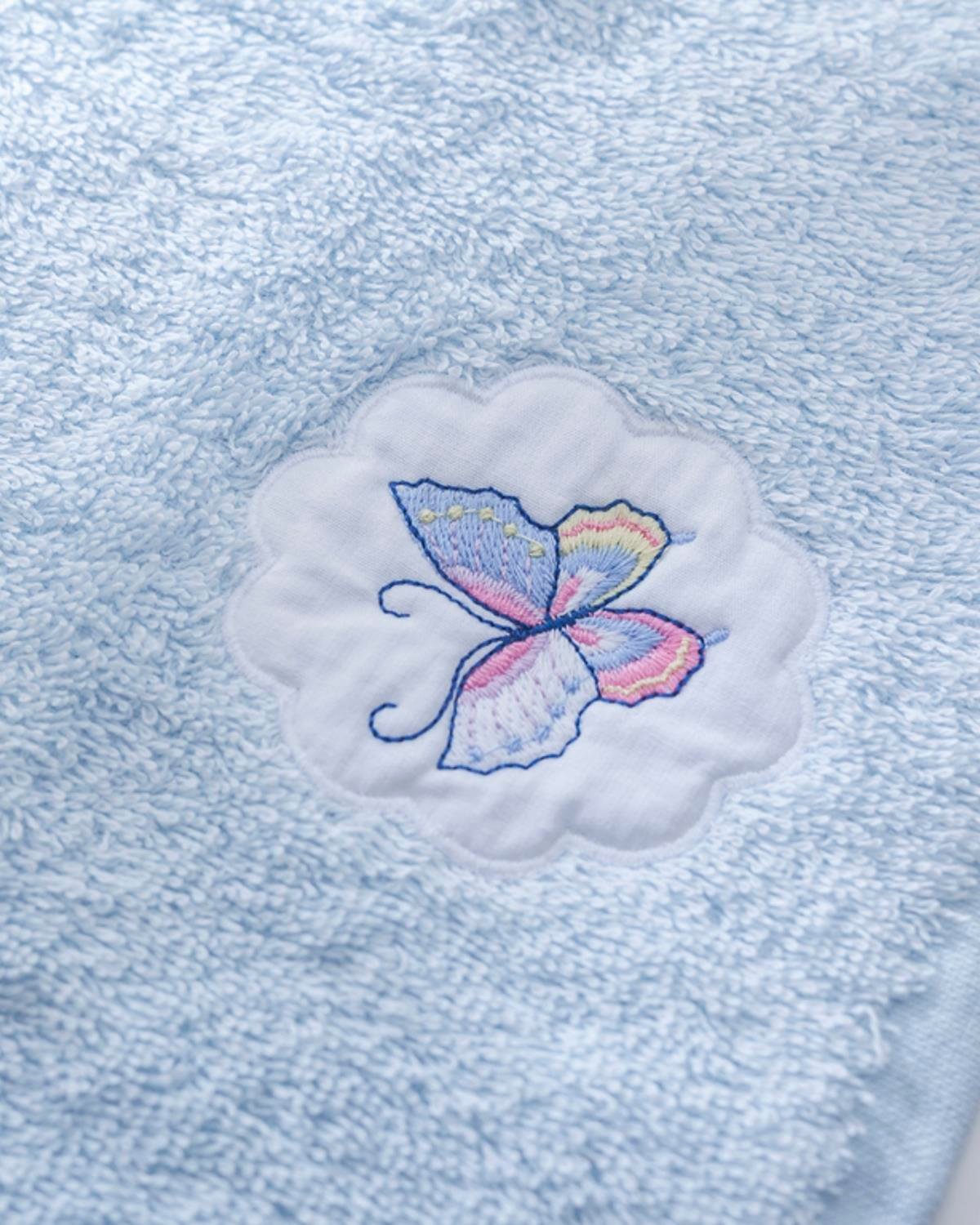 Butterfly Кърпа За Ръце С бродерия 30x45 см Син